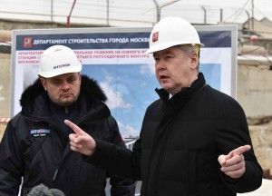 Сергею Собянину доложили, что строительство Третьего пересадочного контура метро завершено на 50%