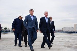 Мэр Москвы Сергей Собянин осмотрел ход строительства участка Северо-Восточной хорды от шоссе Энтузиастов до Измайловского шоссе