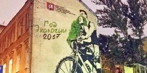 Три граффити в честь Года Экологии появились в центре Москвы. Фото: "Вечерняя Москва"