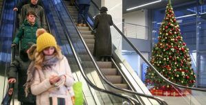 Новогодние елки появятся на станциях Московского центрального кольца. Фото: "Вечерняя Москва"