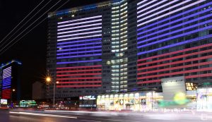 Более 100 зданий в Тверском районе подсветят ко Дню Защитника Отечества. Фото: «Вечерняя Москва»