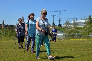 Занятие по скандинавской ходьбе пройдут в саду «Эрмитаж». Фото: Анна Быкова