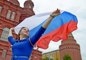  В столице продолжают отмечать 350-летие флага России. Фото: Наталья Феоктистова, «Вечерняя Москва»
