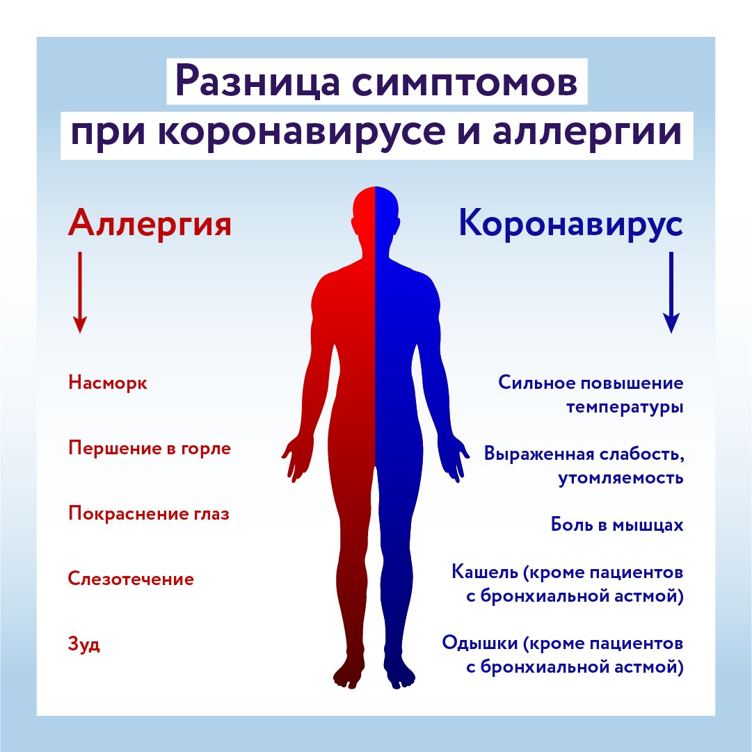 Симптомы аллергии. Аллергия и коронавирус. Симптомы аллергии и коронавируса.