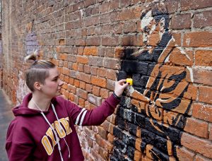 Мария Киселева: Стрит-арт может иметь цивилизованный формат и решать социальные задачи. Фото: Антон Гердо, «Вечерняя Москва»