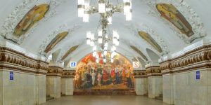 Вестибюль станции «Новослободская» закрыли до 2022 года. Фото: сайт мэра Москвы
