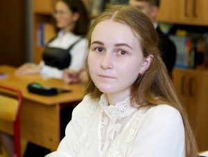 На фото ученица школы №1574 Олеся Скуредина. Фото: сайт мэра Москвы 