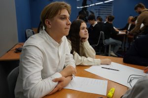 Занятие о кино провели для учеников школы №1501. Фото: Анна Быкова, «Вечерняя Москва»