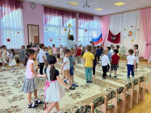 День знаний отметили в детском саду при школе №1574. Фото: Telegram-канал учреждения