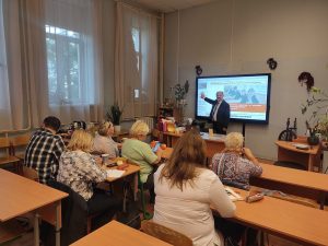 Заседание методического объединения педагогов состоялось в школе №1574. Фото: Telegram-канал школы