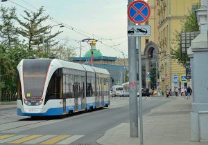 Новые трамвайные маршруты прошли через Тверской район. Фото: Анна Быкова, «Вечерняя Москва»